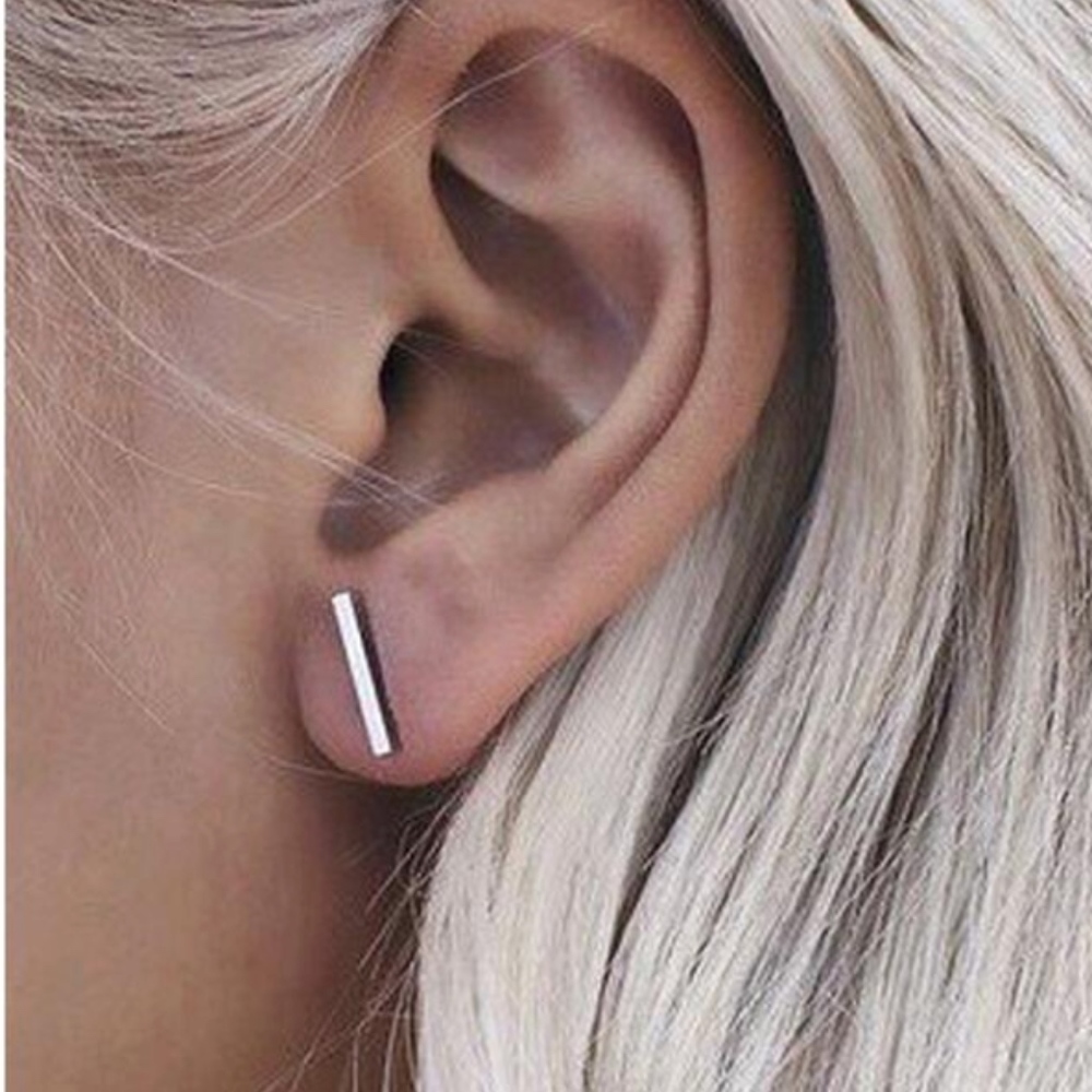 Silver Line/Bar Earrings